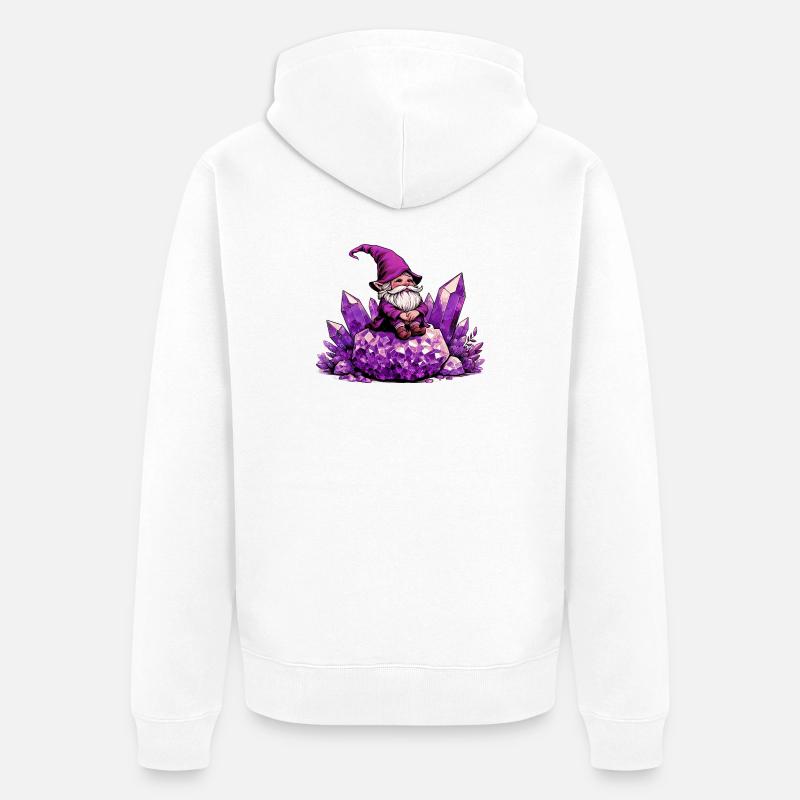 Gnome - Veste à capuche bio Premium Unisexe - blanc