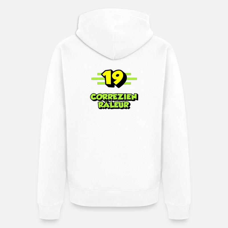 Correzien râleur - Veste à capuche bio Premium Unisexe - blanc