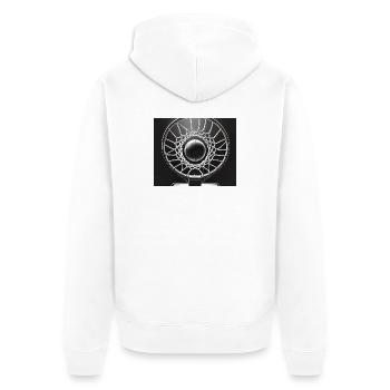 "Tapis de Souris Basketball - Action et Précision" - Veste à capuche bio Premium Unisexe - blanc - Dos - Thijin (182cm)