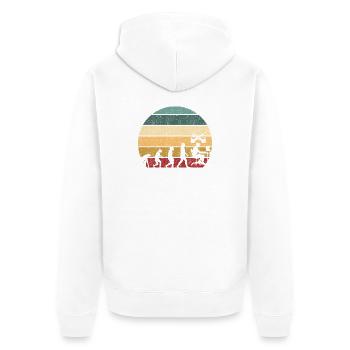 Gamer Jeu Vidéo Blueberry Vintage Gaming - Veste à capuche bio Premium Unisexe - blanc - Dos - Thijin (182cm)