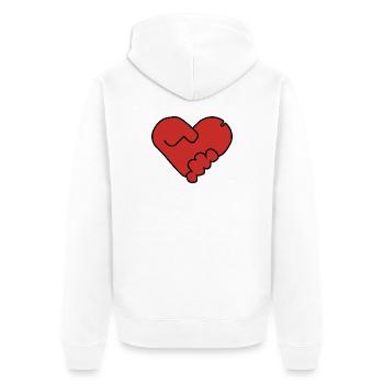 Gooning est pour le T-shirt du gagnant - Veste à capuche bio Premium Unisexe - blanc - Dos - Thijin (182cm)