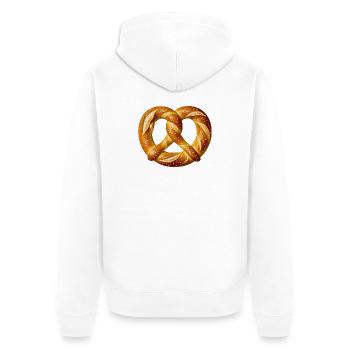 Pretzel Baker Costume Bakery Bakery Carnival - Unisex Premium Organic Zip Hoodie - white - Back - Thijin (182cm)