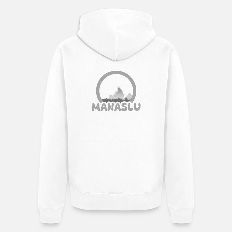 MANASLU - Veste à capuche bio Premium Unisexe - blanc