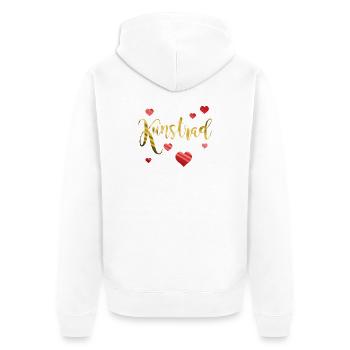 Artistic cycling, artistic cycling, indoor cycling - Unisex Premium Organic Zip Hoodie - white - Back - Thijin (182cm)