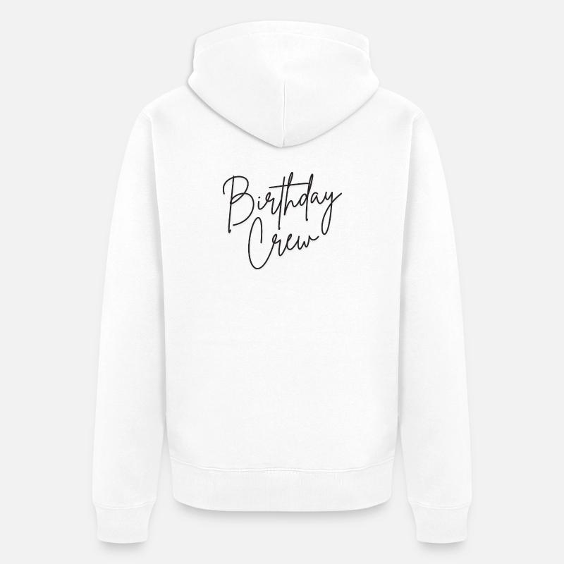 Équipe d’anniversaire - Veste à capuche bio Premium Unisexe - blanc