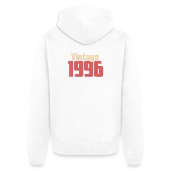 Art Deco 30 Jahre Dreißig Retro-Geschenk 1996 - Unisex Premium Bio Zip Hoodie - Weiß - Hinten - Thijin (182cm)