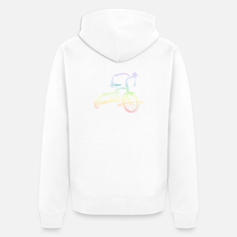 Tricycle - Veste à capuche bio Premium Unisexe - blanc