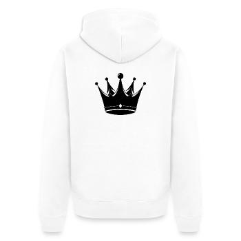 Couronne - Veste à capuche bio Premium Unisexe - blanc - Dos - Thijin (182cm)