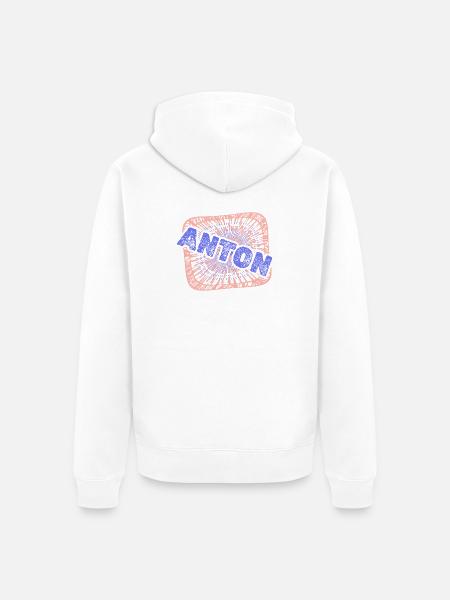Anton als Job - Unisex Premium Bio Zip Hoodie - Weiß