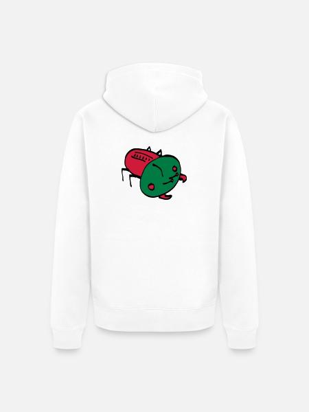 couleur insecte vecteur insecte animal rampant - Veste à capuche bio Premium Unisexe - blanc