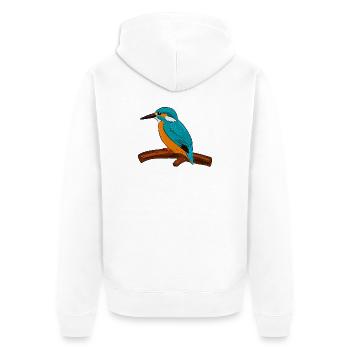 martin-pêcheur - Veste à capuche bio Premium Unisexe - blanc - Dos - Thijin (182cm)