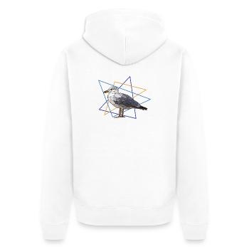 Mouette - Veste à capuche bio Premium Unisexe - blanc - Dos - Thijin (182cm)