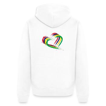 Maurice Coeur - Veste à capuche bio Premium Unisexe - blanc - Dos - Thijin (182cm)