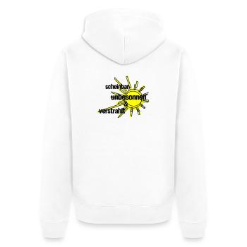Irradié - Veste à capuche bio Premium Unisexe - blanc - Dos - Thijin (182cm)