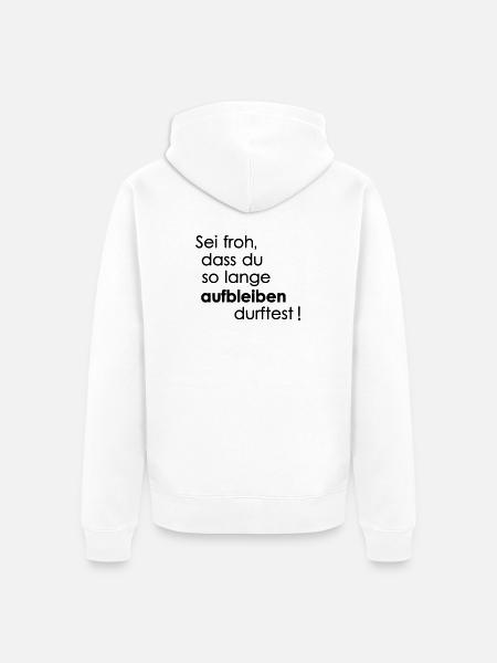 Veiller - Veste à capuche bio Premium Unisexe - blanc
