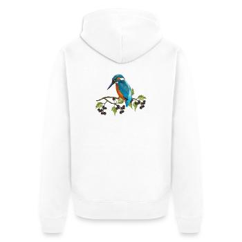 Colorful bird - Unisex Premium Organic Zip Hoodie - white - Back - Thijin (182cm)