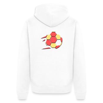 Football Fan 2026 Action - Unisex Premium Organic Zip Hoodie - white - Back - Thijin (182cm)