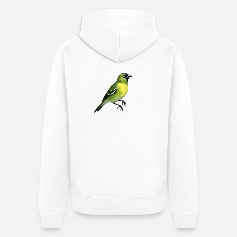 Oiseau Pintard - Veste à capuche bio Premium Unisexe - blanc