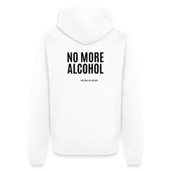 Design missing—Please provide upload - Unisex Premium Organic Zip Hoodie - white - Back - Thijin (182cm)