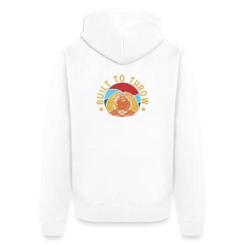 Gifts For Pottery Makers Built To Throw Pottery - Unisex Premium Bio Zip Hoodie - Weiß - Hinten - Thijin (182cm)