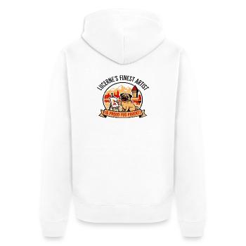 Artist Lucerne Art And Pug Parent Apparel - Unisex Premium Organic Zip Hoodie - white - Back - Thijin (182cm)