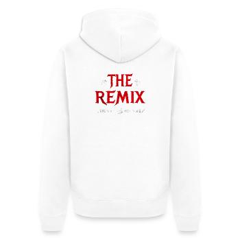 Père et fils métalleux – The Remix - Veste à capuche bio Premium Unisexe - blanc - Dos - Thijin (182cm)