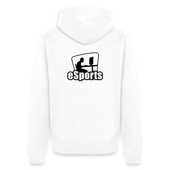 esports - Veste à capuche bio Premium Unisexe - blanc - Dos - Thijin (182cm)