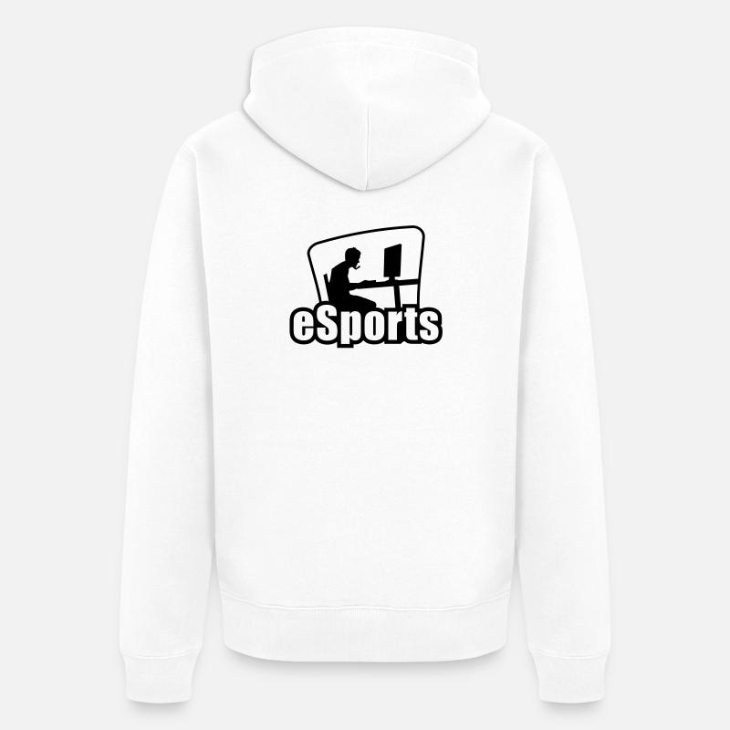 esports - Veste à capuche bio Premium Unisexe - blanc
