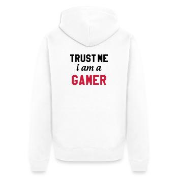 Gamer / Gaming - Veste à capuche bio Premium Unisexe - blanc - Dos - Thijin (182cm)