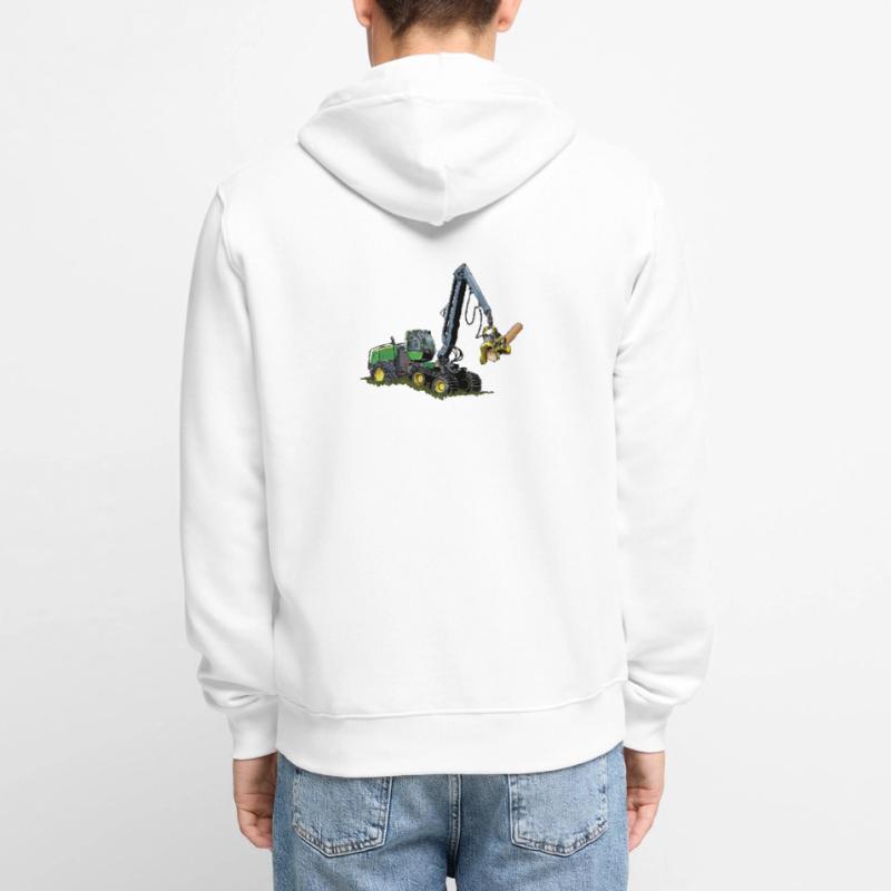 Moissonneuse-batteuse, Moissonneuse-batteuse Veste à capuche bio Premium Unisexe