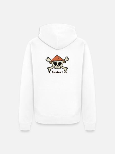 A Pirates Life logo - Unisex Premium Bio Zip Hoodie - Weiß