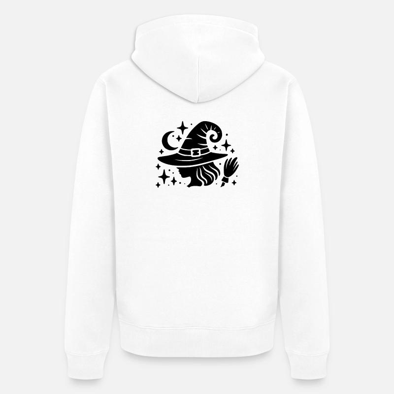 Conception de sorcière - Veste à capuche bio Premium Unisexe - blanc