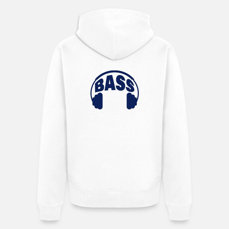 Basse - Veste à capuche bio Premium Unisexe - blanc