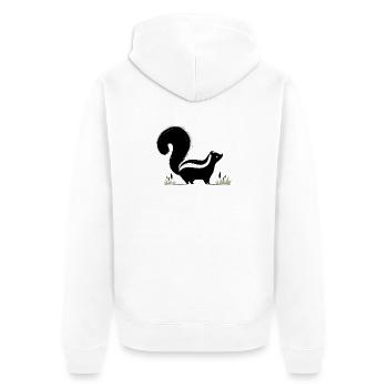 Moufette - Veste à capuche bio Premium Unisexe - blanc - Dos - Thijin (182cm)