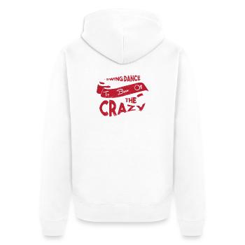 Swing Swing-Musik - Unisex Premium Bio Zip Hoodie - Weiß - Hinten - Thijin (182cm)
