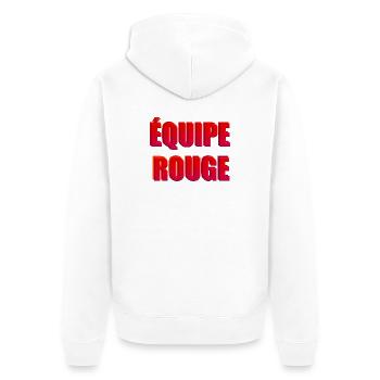 équipe rouge - Veste à capuche bio Premium Unisexe - blanc - Dos - Thijin (182cm)
