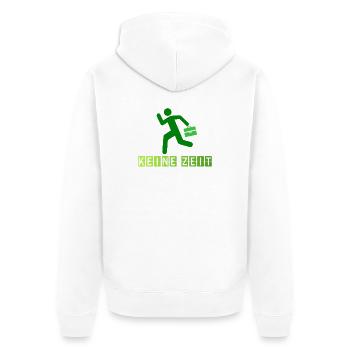 Professionnel avec un accent sur la mobilité - Veste à capuche bio Premium Unisexe - blanc - Dos - Thijin (182cm)