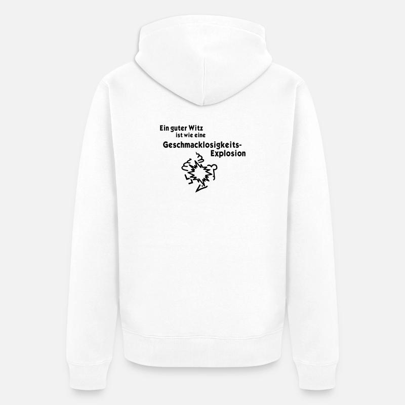 Explosion de l’insipidité - Veste à capuche bio Premium Unisexe - blanc