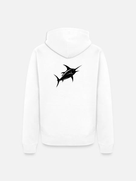 Espadon - Veste à capuche bio Premium Unisexe - blanc