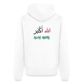 Allah Akbar - Veste à capuche bio Premium Unisexe - blanc - Dos - Thijin (182cm)