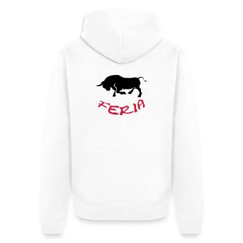 Feria ! - Veste à capuche bio Premium Unisexe - blanc - Dos - Thijin (182cm)