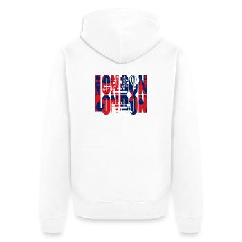 LONDON - Veste à capuche bio Premium Unisexe - blanc - Dos - Thijin (182cm)