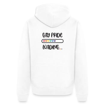LGBTQ Pride Month - Gay Pride. Laden - Unisex Premium Bio Zip Hoodie - Weiß - Hinten - Thijin (182cm)