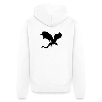 L’ombre du dragon mythique - Veste à capuche bio Premium Unisexe - blanc - Dos - Thijin (182cm)