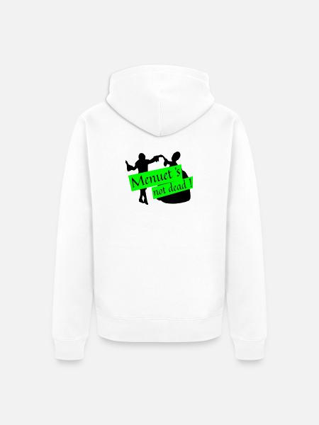 Menuet is not dead - Unisex Premium Organic Zip Hoodie - white