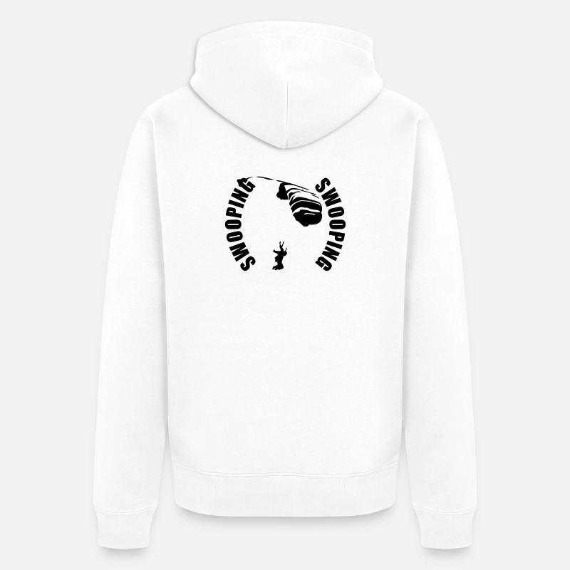 Swooping - Unisex Premium Bio Zip Hoodie - Weiß
