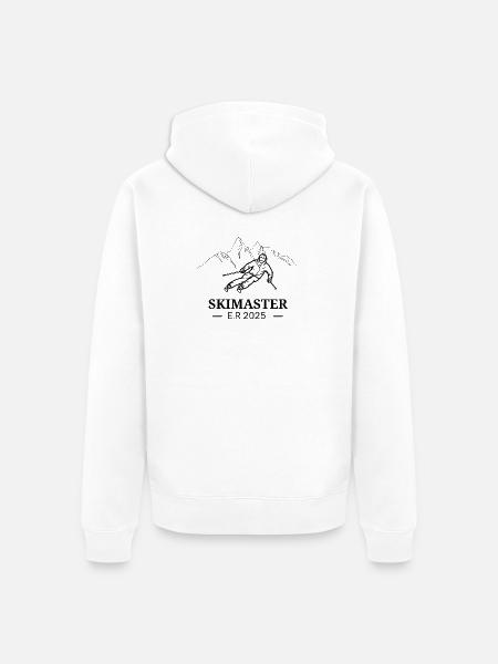 SKIMASTER - Unisex Premium Organic Zip Hoodie - white