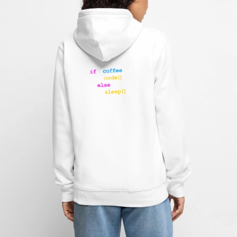 Kein Kaffee Kein Code Programmierer Informatiker Unisex Premium Bio Zip Hoodie