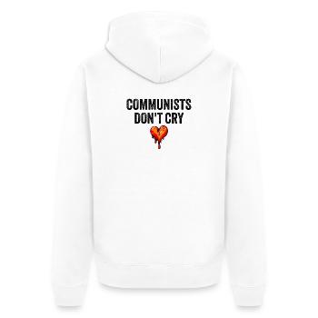 Les communistes ne pleurent pas - Veste à capuche bio Premium Unisexe - blanc - Dos - Thijin (182cm)