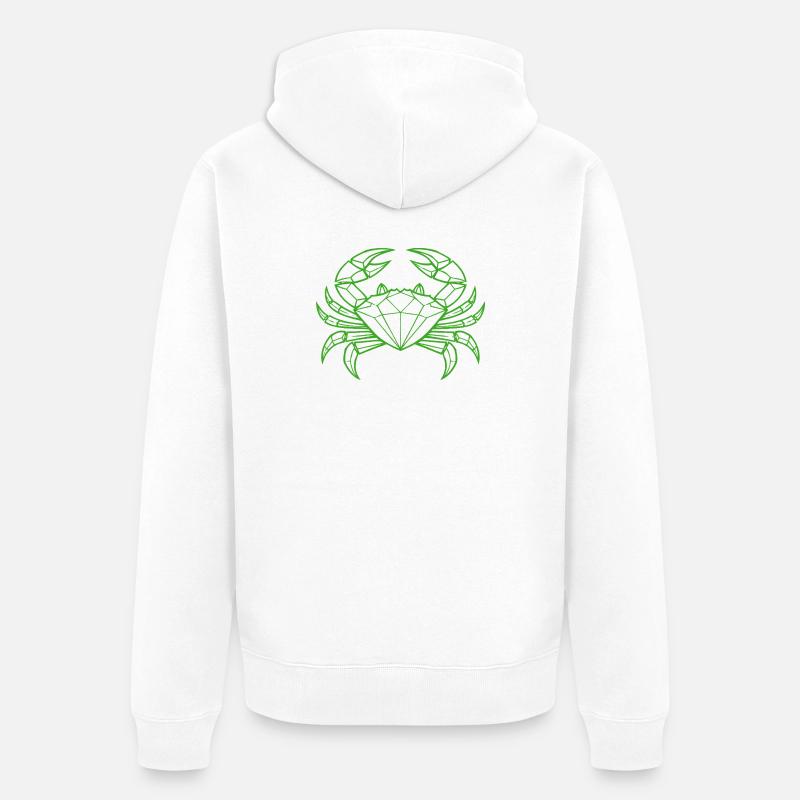 Cancer – Protection et force - Veste à capuche bio Premium Unisexe - blanc